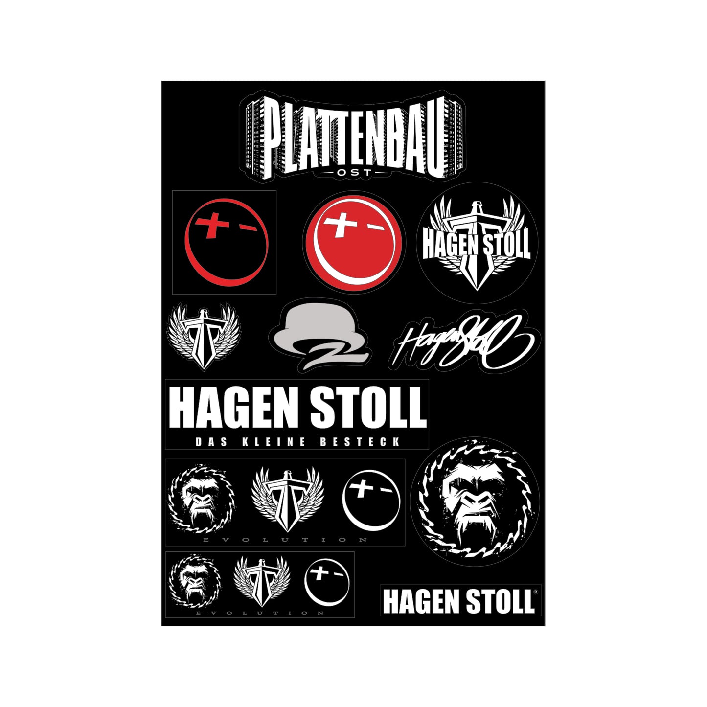 Stickerbogen A5 - Evolution